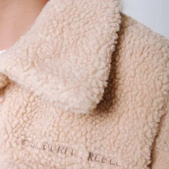 Colourful Rebel Vany Teddy Jas Beige Dames - Polyester - S -Dameskleding Verkoop 550x824 57