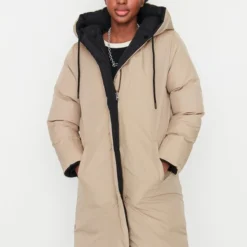 Trendyol Vrouwen Standaard Kogelvis Winterjas 13 Trendyol Vrouwen Standaard Kogelvis Winterjas -Dameskleding Verkoop 550x825 145