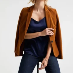 WE Fashion Dames Getailleerde Jersey Stretch Blazer -Dameskleding Verkoop 550x825 162