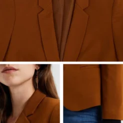 WE Fashion Dames Getailleerde Jersey Stretch Blazer -Dameskleding Verkoop 550x825 163