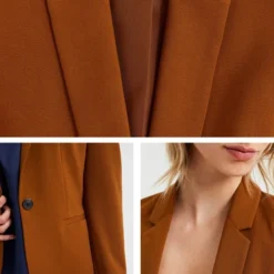 WE Fashion Dames Getailleerde Jersey Stretch Blazer -Dameskleding Verkoop 550x825 164