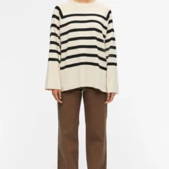 Object Ester Ls Knit Top Truien & Vesten - Beige 15 Object Ester Ls Knit Top Truien & Vesten - Beige -Dameskleding Verkoop 550x825 180