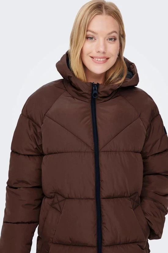 Only Jas Onlamanda Long Puffer Coat Cc Otw 15233425 Chestnut Dames Maat - S 6 Only Jas Onlamanda Long Puffer Coat Cc Otw 15233425 Chestnut Dames Maat - S - Afbeelding 6