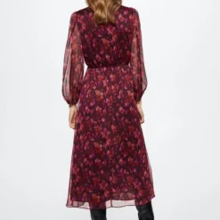 Mango Jurk Soepelvallende Jurk Met Bloemetjesprint 37017772 78 Dames Maat - XL -Dameskleding Verkoop 550x825 211