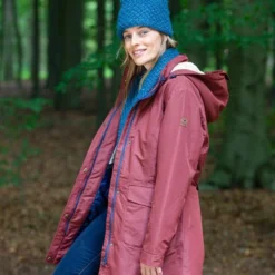 MGO Leisure Wear MGO Sue Wijn Rood - Dames Winterjas - Waterdicht En Winddicht - Teddy Voering - Regenjas Maat L -Dameskleding Verkoop 550x825 274