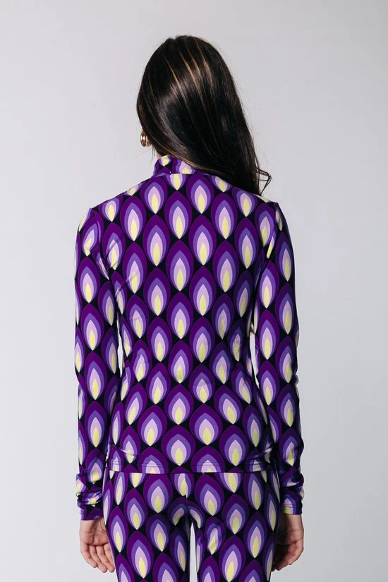 Colourful Rebel Neyo Geo Dot Peached Turtleneck Top- Maat XL 2 Colourful Rebel Neyo Geo Dot Peached Turtleneck Top- Maat XL - Afbeelding 2