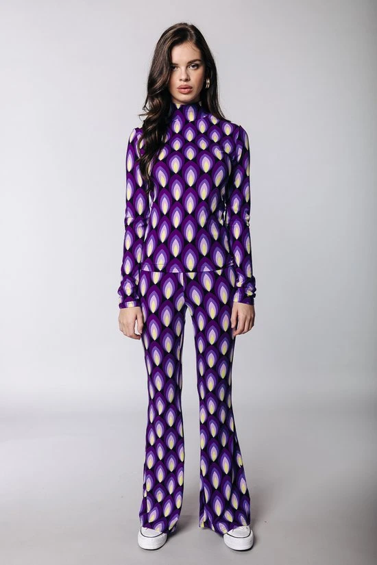 Colourful Rebel Neyo Geo Dot Peached Turtleneck Top- Maat XL 3 Colourful Rebel Neyo Geo Dot Peached Turtleneck Top- Maat XL - Afbeelding 3