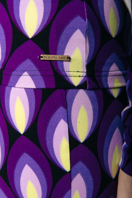 Colourful Rebel Neyo Geo Dot Peached Turtleneck Top- Maat XL 6 Colourful Rebel Neyo Geo Dot Peached Turtleneck Top- Maat XL - Afbeelding 6