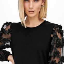 Jacqueline De Yong Jurk Jdyfairview L/s Sweat Dress Jrs 15247384 Black Dames Maat - XL -Dameskleding Verkoop 550x825 301