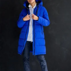 Geisha 28557-12 Square Padded Coat Cobalt -Dameskleding Verkoop 550x825 320