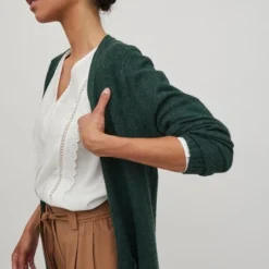 VILA VIRIL LONG L/S KNIT CARDIGAN - NOOS Dames Vest - Maat L -Dameskleding Verkoop 550x825 327