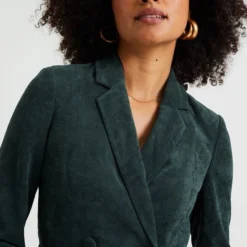 WE Fashion Dames Corduroy Double-breasted Blazerjurk -Dameskleding Verkoop 550x825 330