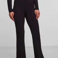 Pieces Broek Pcnala Hw Flared Pant Bc 17123712 Black Dames Maat - M