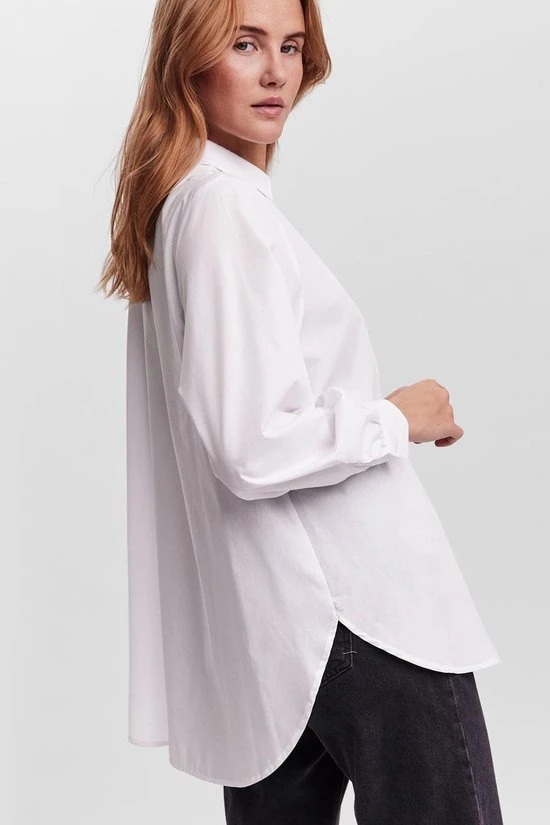 VERO MODA VMELLA L/S BASIC SHIRT NOOS Dames Blouse - Maat L 5 VERO MODA VMELLA L/S BASIC SHIRT NOOS Dames Blouse - Maat L - Afbeelding 5
