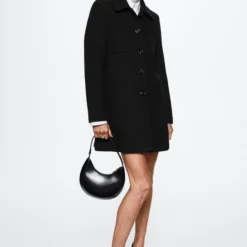 Mango Jas Wollen Jas Met Knopen 37005556 99 Dames Maat - XXL -Dameskleding Verkoop 550x825 4