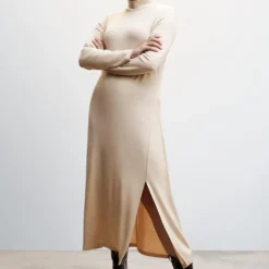 Mango Jurk Gebreide Midi Jurk 37027107 05 Dames Maat - M -Dameskleding Verkoop 550x825 417