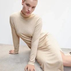 Mango Jurk Gebreide Midi Jurk 37027107 05 Dames Maat - M -Dameskleding Verkoop 550x825 418