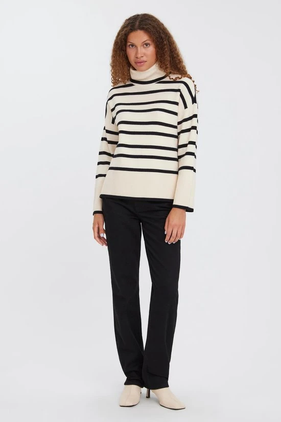 VERO MODA VMSABA LS ROLLNECK BLOUSE Dames Trui - Maat S 3 VERO MODA VMSABA LS ROLLNECK BLOUSE Dames Trui - Maat S - Afbeelding 3
