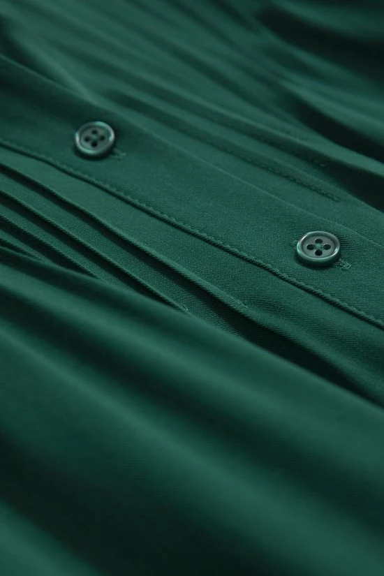 Sissy Boy Sissy-Boy - Groene Jurk Met Knopen 2 Sissy Boy Sissy-Boy - Groene Jurk Met Knopen - Afbeelding 2