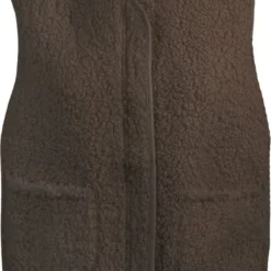 Marcez - Zipper Teddy Gilet Brown - Bruin Teddy Gilet