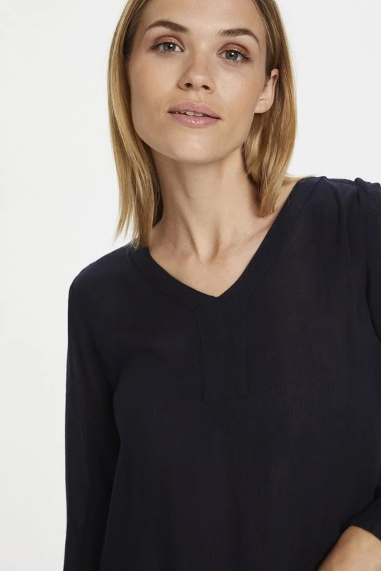 Kaffe Amber V-Neck Tunic Dames Tuniek - Maat 36 4 Kaffe Amber V-Neck Tunic Dames Tuniek - Maat 36 - Afbeelding 4