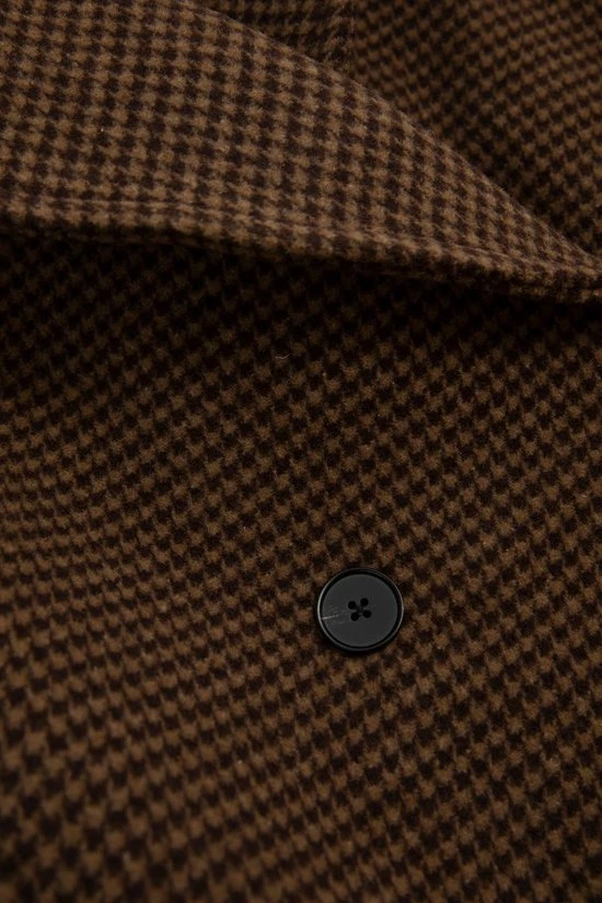 Sissy Boy Sissy-Boy - Korte Wollen Trenchcoat Met Ruitjes 2 Sissy Boy Sissy-Boy - Korte Wollen Trenchcoat Met Ruitjes - Afbeelding 2