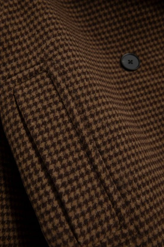 Sissy Boy Sissy-Boy - Korte Wollen Trenchcoat Met Ruitjes 3 Sissy Boy Sissy-Boy - Korte Wollen Trenchcoat Met Ruitjes - Afbeelding 3