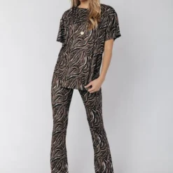 Colourful Rebel Tiger T-shirt Bruin Dames - Polyester - M