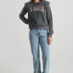 Colourful Rebel La Bohème Trui Grijs Dames - Loose Fit - Katoen - S 16 Colourful Rebel La Bohème Trui Grijs Dames - Loose Fit - Katoen - S -Dameskleding Verkoop 550x825 577