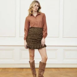 Lofty Manner Rok Skirt Leila Mw34 Brown Dot Dames Maat - S 7 Lofty Manner Rok Skirt Leila Mw34 Brown Dot Dames Maat - S -Dameskleding Verkoop 550x825 579
