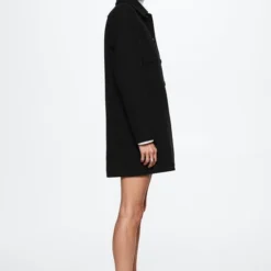 Mango Jas Wollen Jas Met Knopen 37005556 99 Dames Maat - XXL -Dameskleding Verkoop 550x825 6