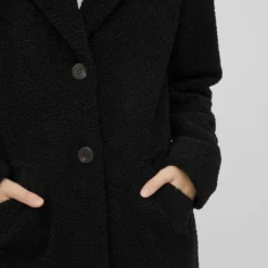 Vila Jas Viliosi Teddy Coat/su - Fav 14061532 Black Dames Maat - 40 -Dameskleding Verkoop 550x825 619