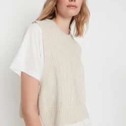 Trendyol Vrouwen Standaard Basis Sweatervest -Dameskleding Verkoop 550x825 66