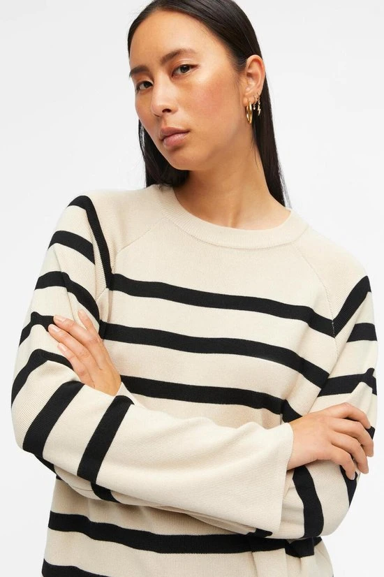 Object Ester Ls Knit Top Truien & Vesten - Beige 7 Object Ester Ls Knit Top Truien & Vesten - Beige - Afbeelding 7