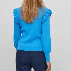 VILA VINEIRA L/S KNIT TOP/3/LR Dames Trui - Maat M -Dameskleding Verkoop 550x826 2