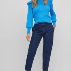 VILA VINEIRA L/S KNIT TOP/3/LR Dames Trui - Maat M -Dameskleding Verkoop 550x826 3