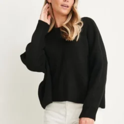 Na-kd Wide Knitted Dames Trui - Maat Small