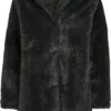 Urban Classics Jas Dames Hooded Teddy Coat Zwart