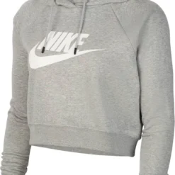 Nike Sportswear Essentialential Fleece Gx Crop Hdy Dames Trui - Maat M