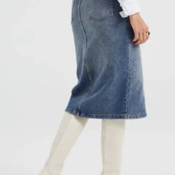 WE Fashion Denim Rok Met Split 9 WE Fashion Denim Rok Met Split -Dameskleding Verkoop 550x830 1