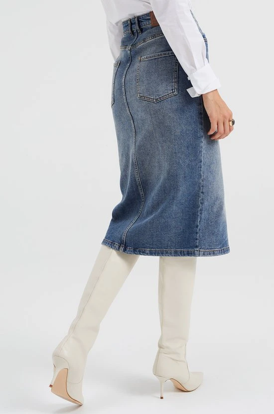 WE Fashion Denim Rok Met Split 4 WE Fashion Denim Rok Met Split - Afbeelding 4