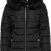ONLY ONLCAMILLA QUILTED FURHOOD JACKET CC OTW Dames Jas - Maat L