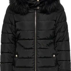 ONLY ONLCAMILLA QUILTED FURHOOD JACKET CC OTW Dames Jas - Maat L