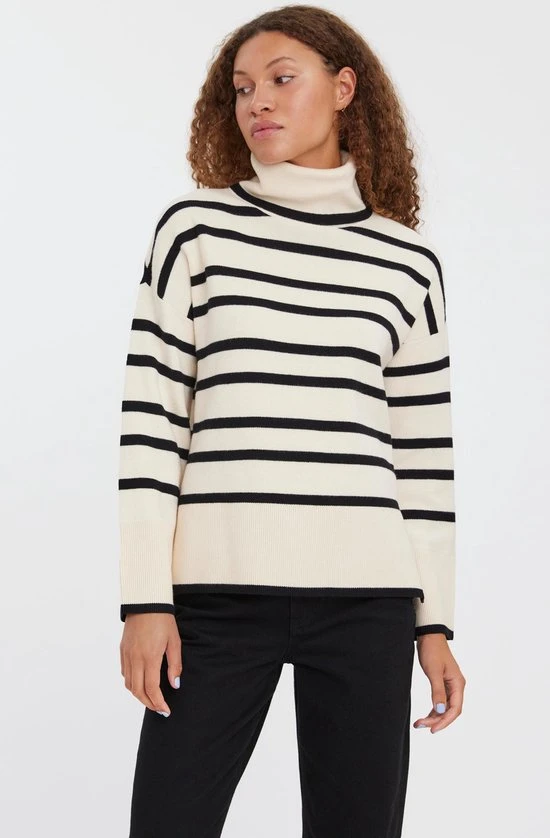 VERO MODA VMSABA LS ROLLNECK BLOUSE Dames Trui - Maat S 4 VERO MODA VMSABA LS ROLLNECK BLOUSE Dames Trui - Maat S - Afbeelding 4